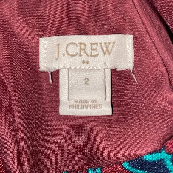 J. Crew floral dress. Size 2 - Picture 4 of 7